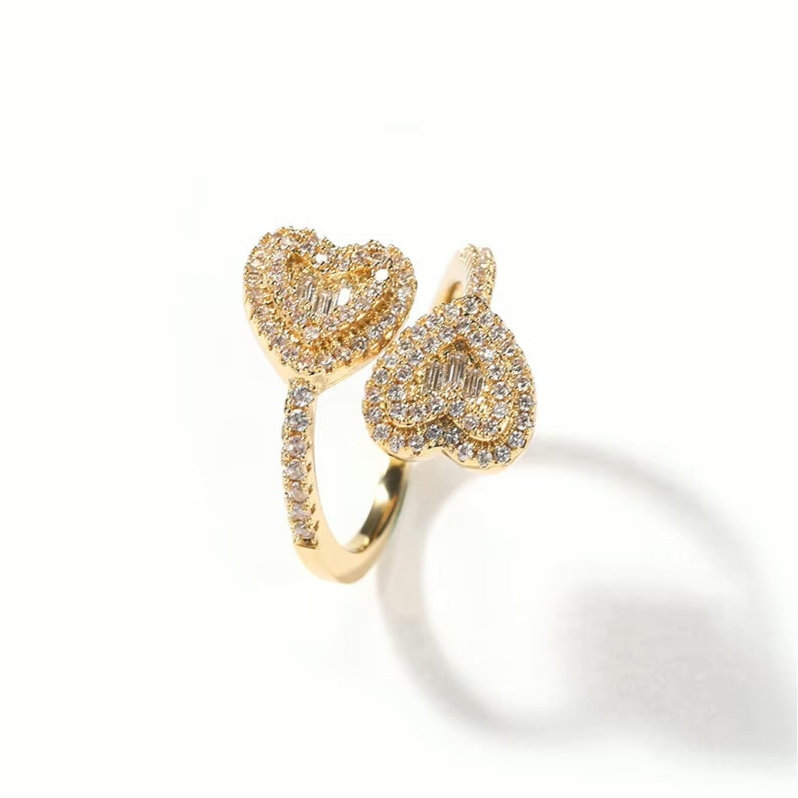 Bedazzled Heart Ring